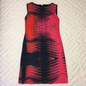 Elie Tahari Watercolor Sheath Dress